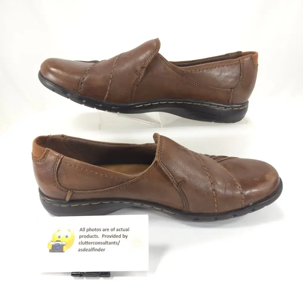 Cobb Hill by New Balance Slip On Casual Loafer Shoe Womens Size 7 CAG01AL Brown